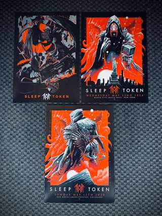 poster Sleep Token live tour set A3 dark ritual