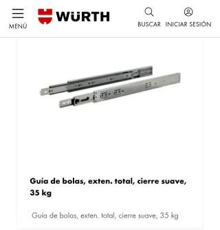 Guías de rodamientos Wurth