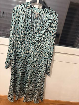 Vestido H&M estampado multicolor