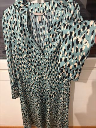 Vestido H&M estampado multicolor