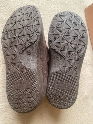 Zapatillas Garzón velcro marrones