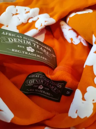Felpa Denim Tears Arancione Taglia M