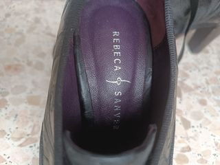 Botines tacón Rebeca Sanver negros