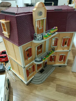 Lote Playmobil: Coche Porsche y Accesorios mansión