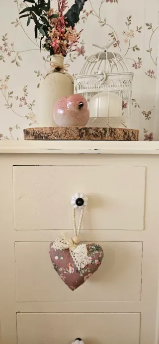 Colgador Corazón Decorativo Hecho a Mano