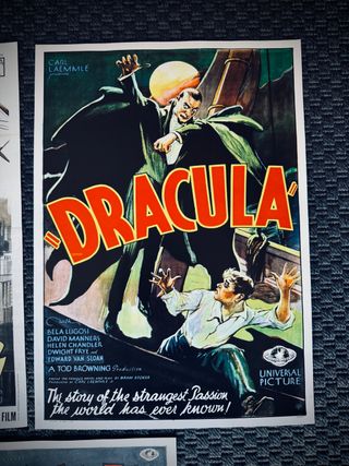 poster horror vintage cinema cult set mostri class