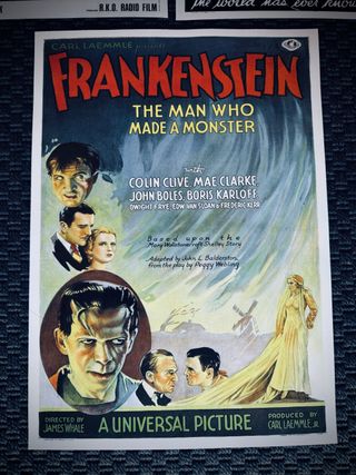 poster horror vintage cinema cult set mostri class
