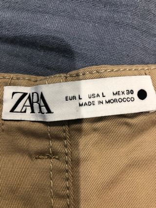 Pantalón camal ancho talle alto beige