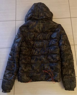 Giacca con cappuccio camouflage