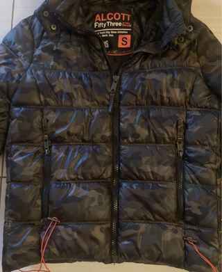 Giacca con cappuccio camouflage