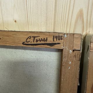 Pareja de lienzos óleo años 80