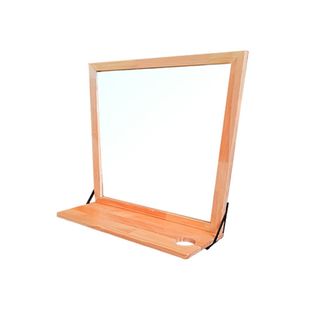 Tocador de madera con espejo