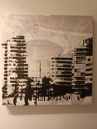 3 Quadri Moderni 50x50 N/B