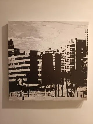 3 Quadri Moderni 50x50 N/B