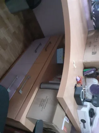 Escritorio de esquina de madera