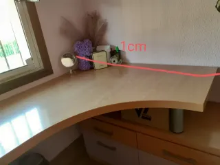 Escritorio de esquina de madera