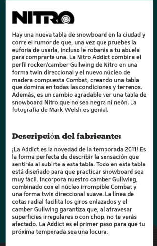 Tabla de Snowboard Wide con Fijaciones