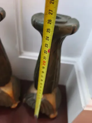 Candelabros decorativos pintados a mano