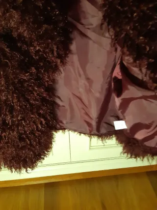 Cazadora pelo granate Talla XS