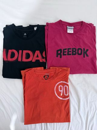 Lote 3 Camisetas Talla L Adidas Nike Reebok