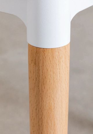 Silla Royal Blanca Plástico y Madera