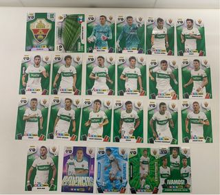 Lote plantilla Cromos Elche Adrenalyn