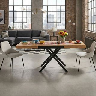 Mesa elevable centro/comedor extensible Novelty.