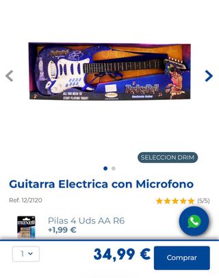 Guitarra Eléctrica con Micrófono