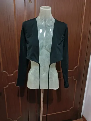 Top Zara incrociato nero taglia S