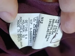 Vestido fiesta fruncido morado talla M