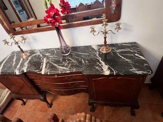 Mueble Antiguo Madera y Metal