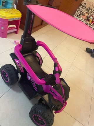 Cochecito infantil 4 ruedas rosa