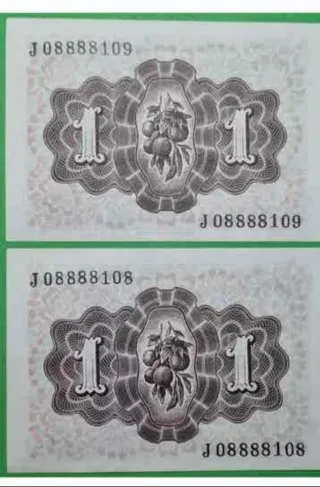 2 Billetes Banco de España 1 Peseta
