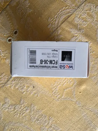 Interruptor / regulador táctil de cristal negro ma