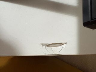 Mueble TV blanco y gris