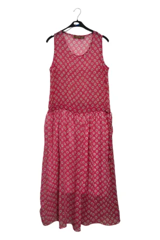 Vestido estampado floral rosa