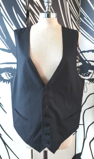 Gilet elegante uomo nero