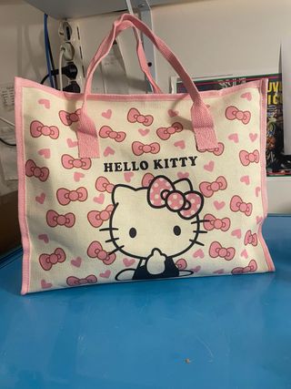 Borsa shopper Hello Kitty con zip