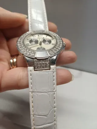 Orologio Guess Donna Argento e Bianco
