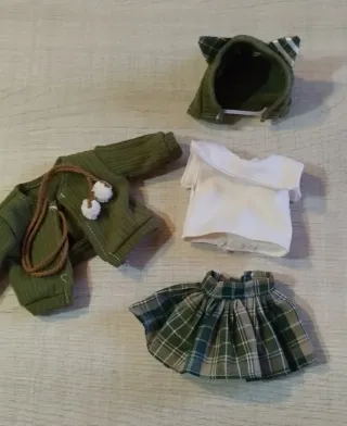 Conjunto Blythe verde y cuadros