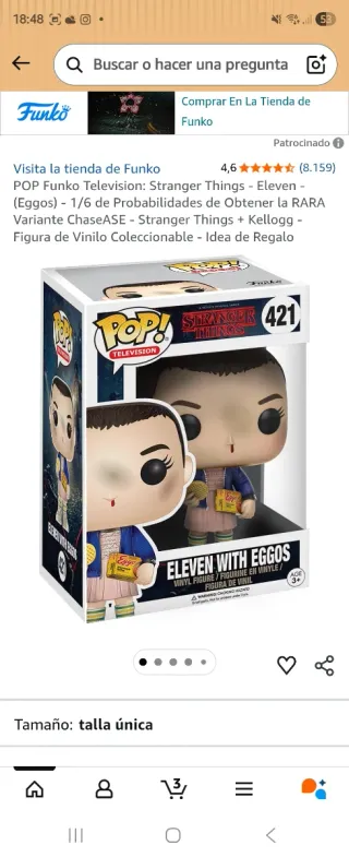 Funko POP! Eleven con Eggos Stranger Things