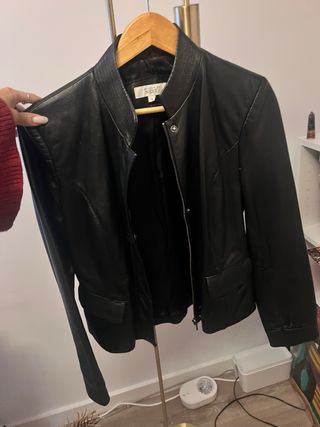 Chaqueta de piel Next negra