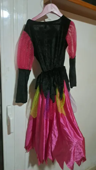 Disfraz Bruja Rosa y Negro