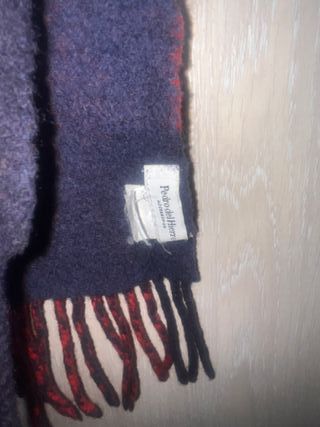 Bufanda Pedro de Hierro cuadros rojo y azul