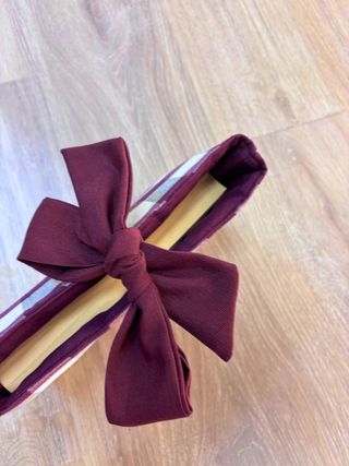 Funda para tablet cuadro vichy con lazo