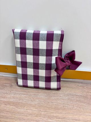 Funda para tablet cuadro vichy con lazo