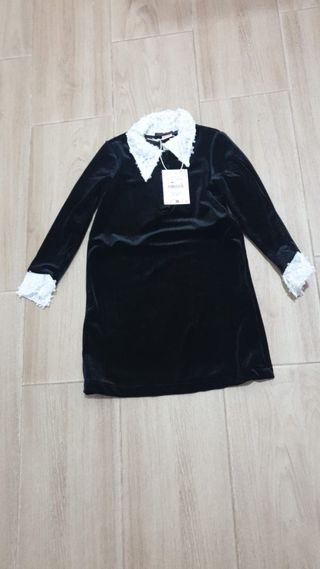 Disfraz Miércoles Addams 5-7 años (Nuevo)