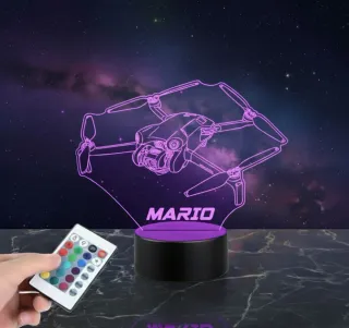 Lámpara LED 3d dron DJI Mini 4 Pro Personalizable