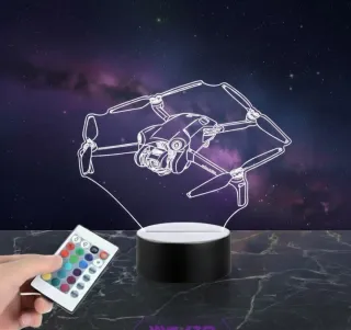 Lámpara LED 3d dron DJI Mini 4 Pro Personalizable