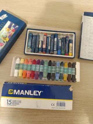 Pasteles al óleo y cera Faber-Castell y Manley